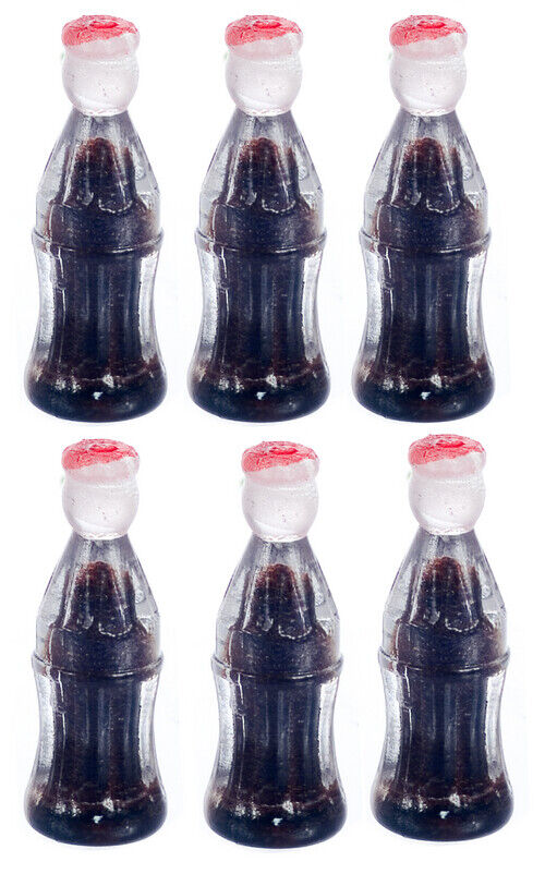 Bottles Of Pop / Soda / Cola 6 Pack, Dolls House Miniature, Drink Miniatures