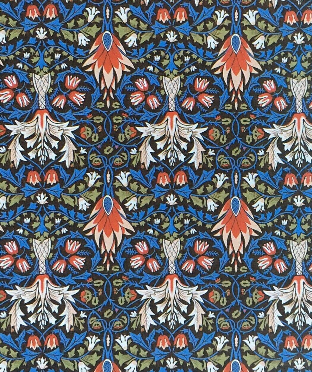 Wallpaper Snakeshead William Morris Design, Dolls House Miniature,  1/12 Scale