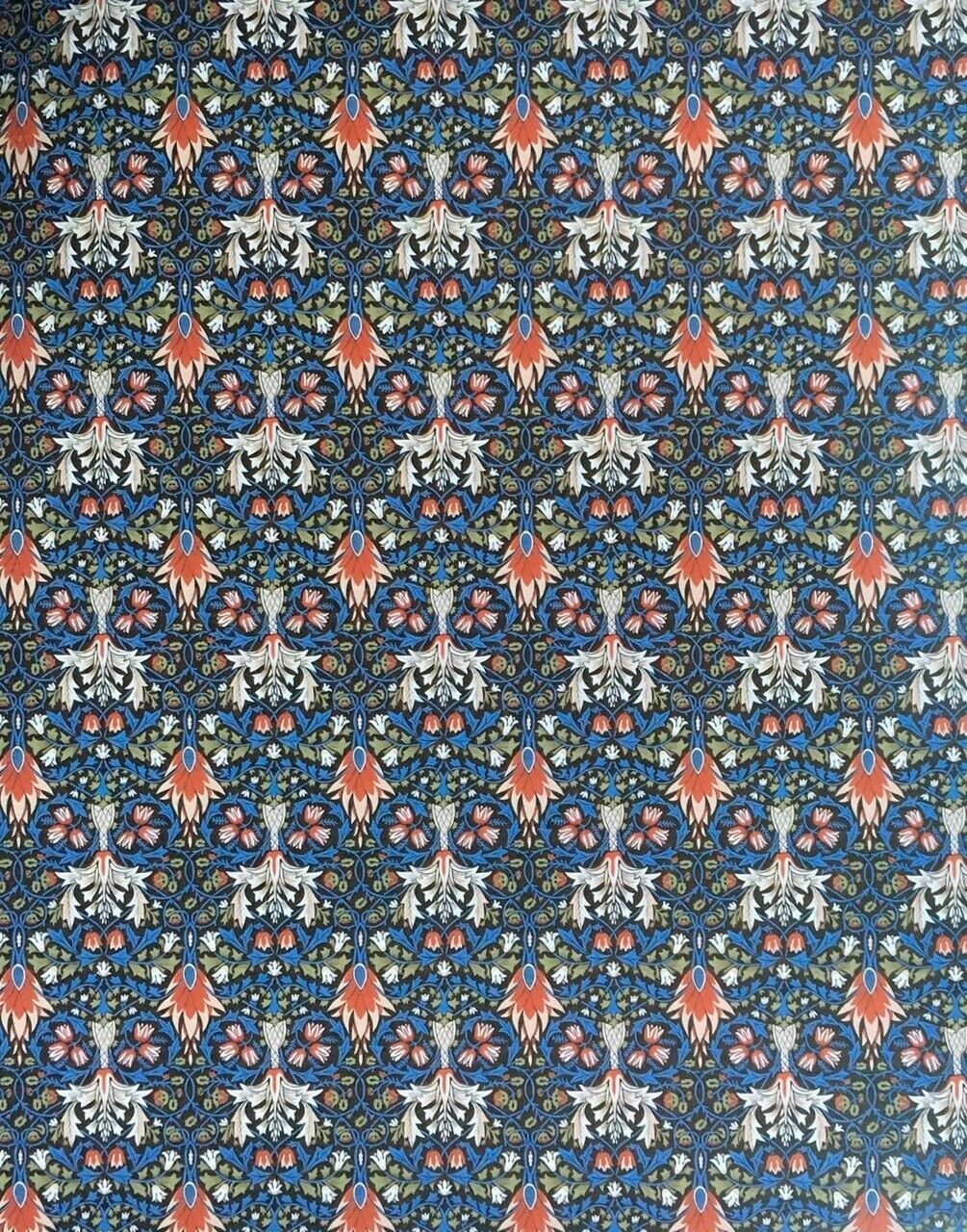 Wallpaper Snakeshead William Morris Design, Dolls House Miniature,  1/12 Scale