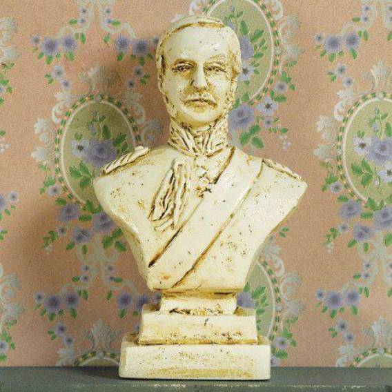 Bust of Prince Albert, Dolls House Miniature Sculpture. 1.12 Scale
