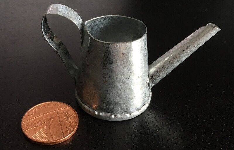 4 Large Metal Watering Can, Doll House Miniatures, Miniature Garden Accessory