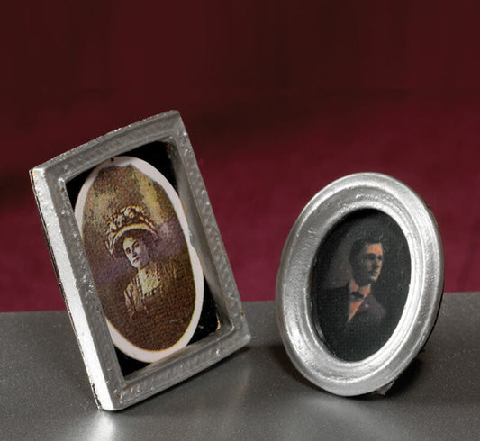 Silver Standing Pictures, Dolls House Miniature