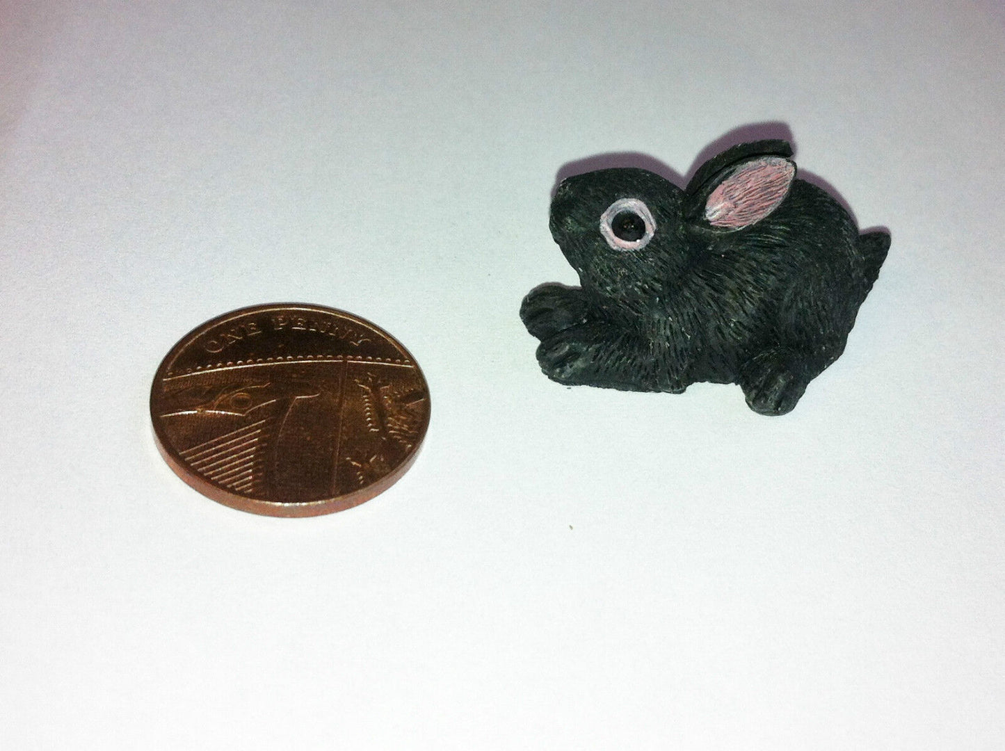 1 Rabbit Only, Pet Animals, White, Black Or White & Brown Miniatures