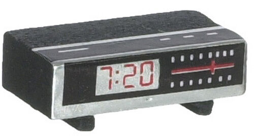 Clock Radio, Dolls House Miniatures, Bedroom Accessory, Alarm Clock Digital