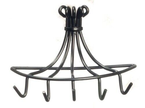 Pots & Pan Hanger, Dolls House Miniatures Kitchen Accessory