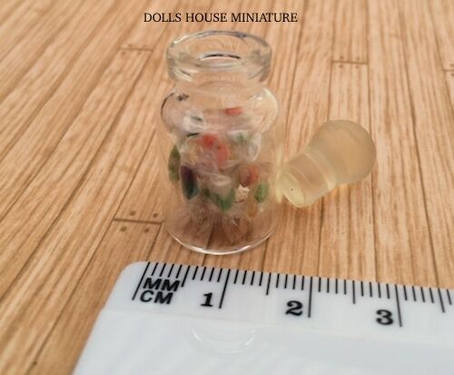 One Filled Glass Sweet Jars Choice of Twelve, Doll House Miniatures Sweets