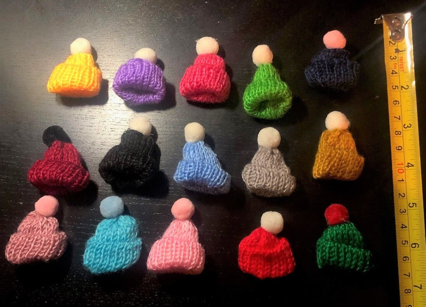 One Bobble Hat, Dolls House Miniature, Doll Accessory, Price is for ONE ONLY