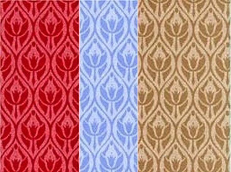 Miniature 3 Sheet of Bayswater Wallpaper , Dolls House Miniatures, DIY, Paper