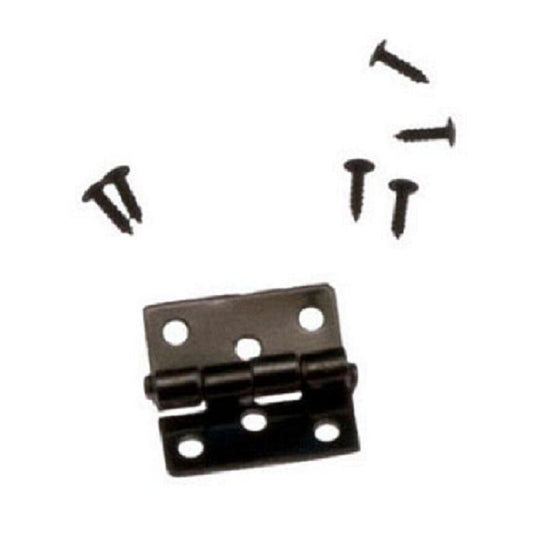 Butt Hinges Black 4 Pack 8mm by 8mm, Dolls House Miniature D.I.Y Fixtures & Fitt