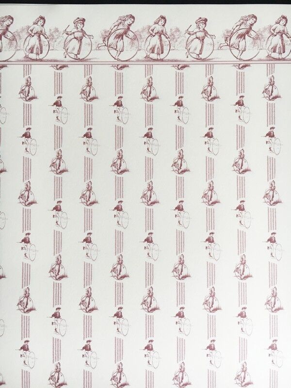 3 Sheet of Playtime Wallpaper for a Dolls House, Miniature, Decorating Doll