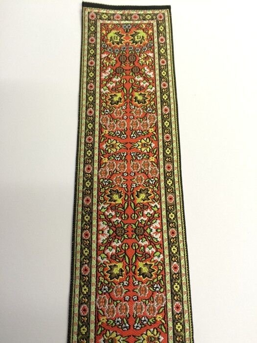 Turkish Stair Carpet Red Design, Dolls House Miniature 1.12 Scale Carpets