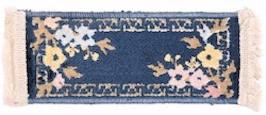 Peking Blue Rug Made In Belgium, Dolls House Miniature, Soft Furnishing,