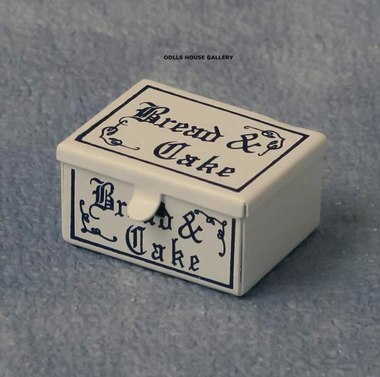 Bread & Cake Bin, Dolls House Miniature, 1,12 Scale Accessory Dining Kitchen