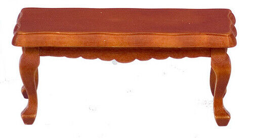 Victorian Coffee Table In Walnut, Dolls House Miniature Furniture