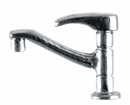 Kitchen Chrome Tap, Dolls House Miniatures, Faucet