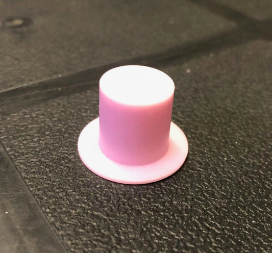 1 Pink Small Plastic Top Hat , Miniature Dolls House Miniatures Clothing