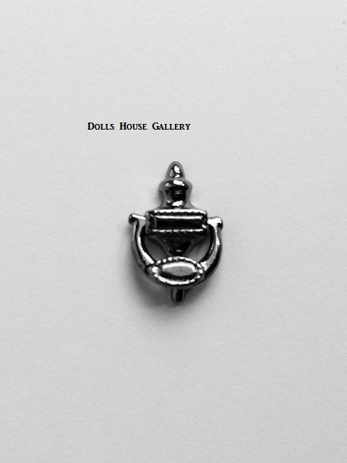 Black Beaded Door Knocker, Dolls House Miniatures, DIY, Fixture & Fittings