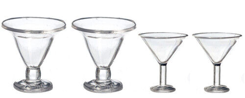 Ice Cream Cups 4 Pack, Dolls House Miniatures, 1.12 Scale Kitchen Accessory