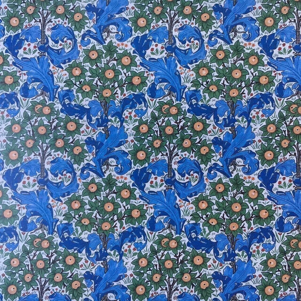 Wallpaper Orchard William Morris Design, Dolls House Miniature, 1.12th Scale