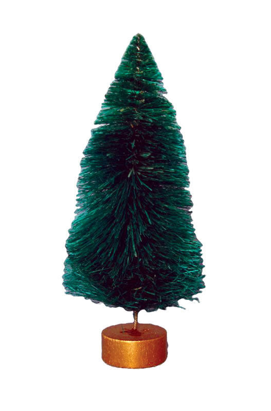 Plain Tree Approx. 14cm, Dolls House Miniature Garden Tree Undecorated Xmas Tree