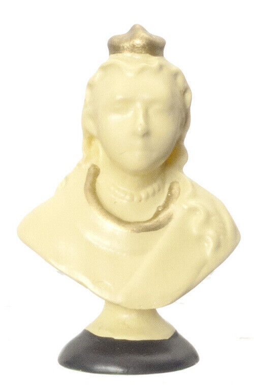 Small Queen Victoria Bust, Dolls House Miniatures, Accessory Decor