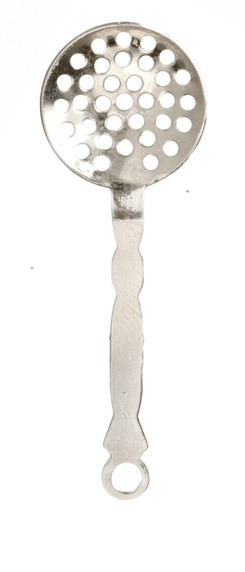 Silver Strainer, Dolls House Miniature, Kitchen Accessory