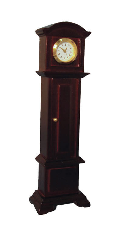 Working Grandfather Clock Choice of Two Colours, Dolls House Miniature, Ornament