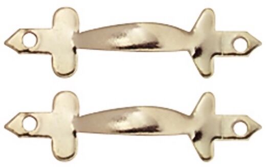 Pair of Gold Coloured Door Pulls, Doll House Miniatures, Handles Door, Cupboard