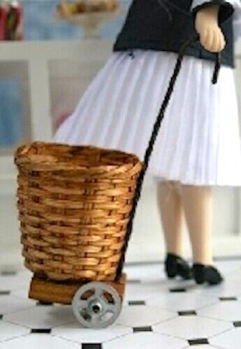 Shopping Basket / Trolley, Dolls House Miniatures. Doll Accessory