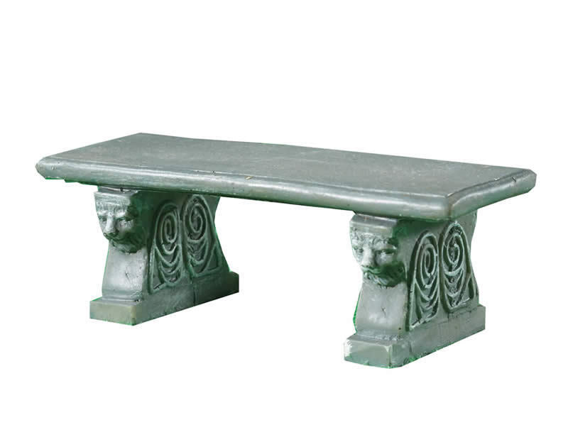 Ornamental Aged Garden Bench Seat, Dolls House Miniature, Garden Furniture,