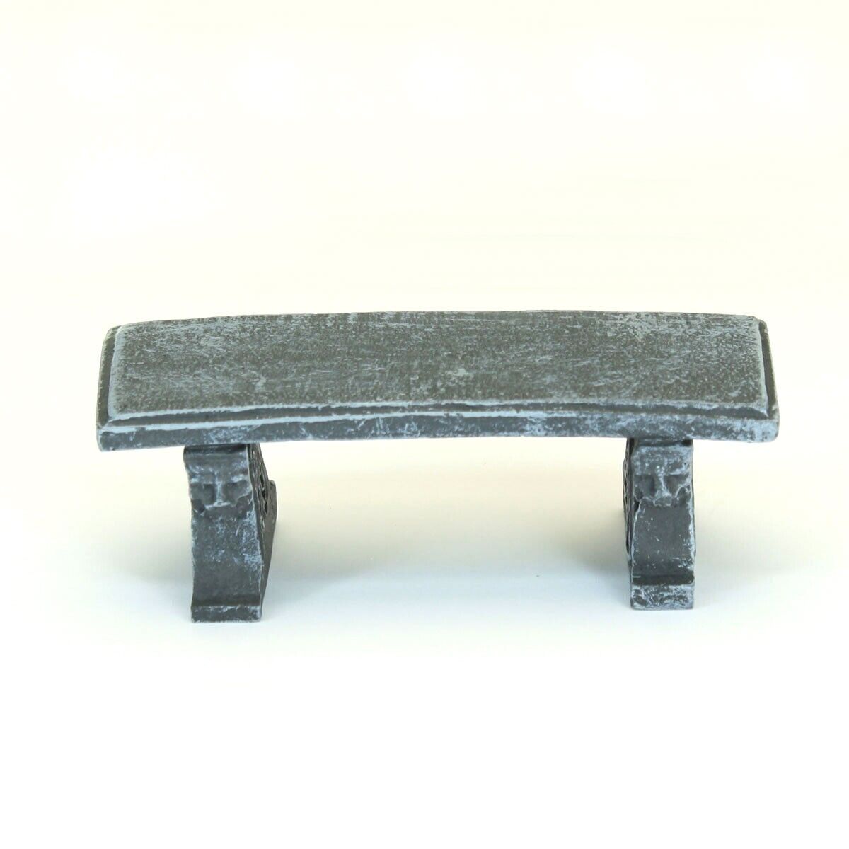 Ornamental Aged Garden Bench Seat, Dolls House Miniature, Garden Furniture,