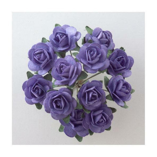Bunch Of Large Lavender Roses, Dolls House Miniatures Cake Decorating, Crafts