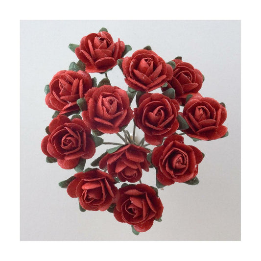 Bunch Of Large Red Roses, Dolls House Miniatures Cake Decorating, Crafts
