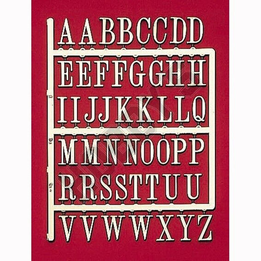 3D Adhesive Backed Gold Letters 19mm Ideal For Dolls House Miniature Card Making