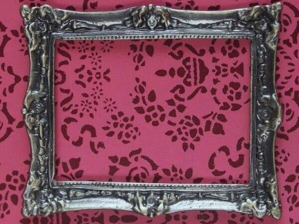 Antique Finish Solid Brass Frame, Dolls House Miniature, 1.12 Scale, decor