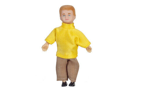 Little Brother Doll, Dolls House Miniature 1/12 Scale Boy