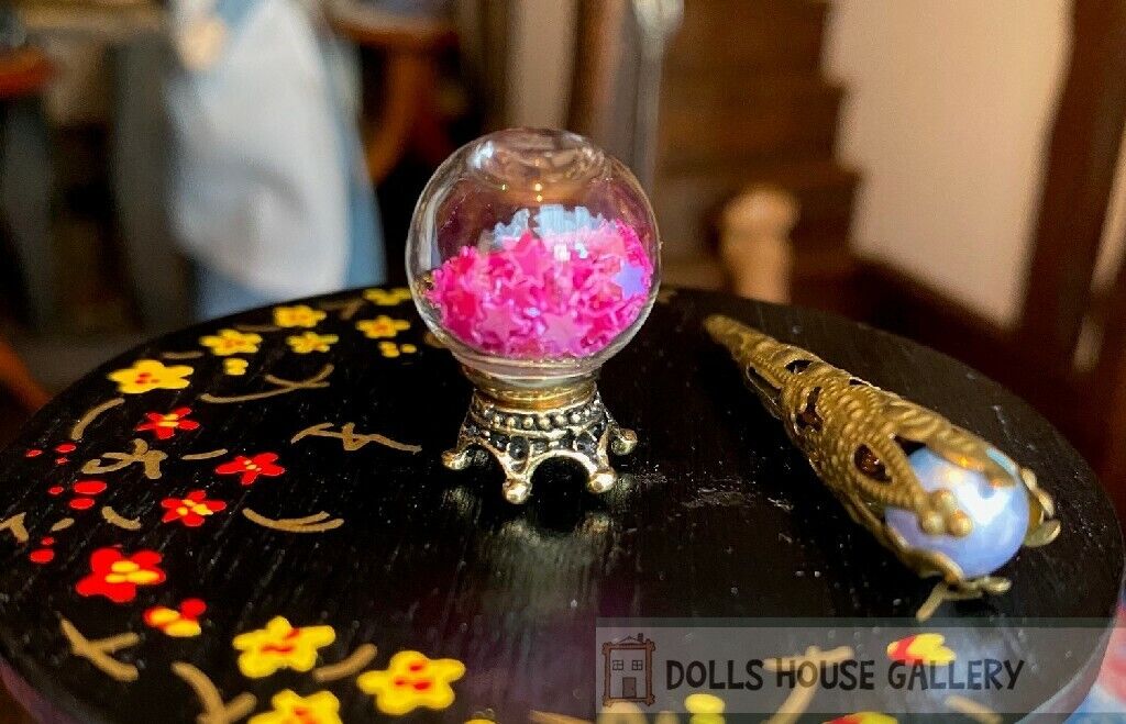 Ball & Torch, Dolls House Miniature Halloween, Handmade