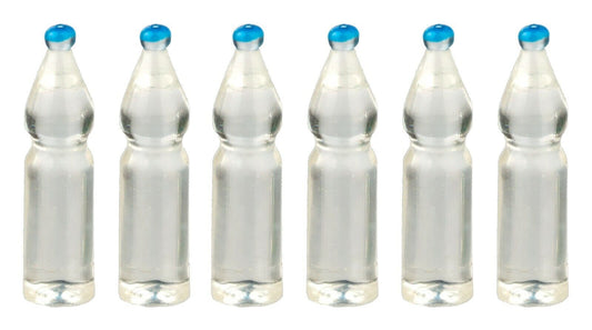 6 Water Bottles, Dolls House Miniatures,Accessory Food & Drink Dining