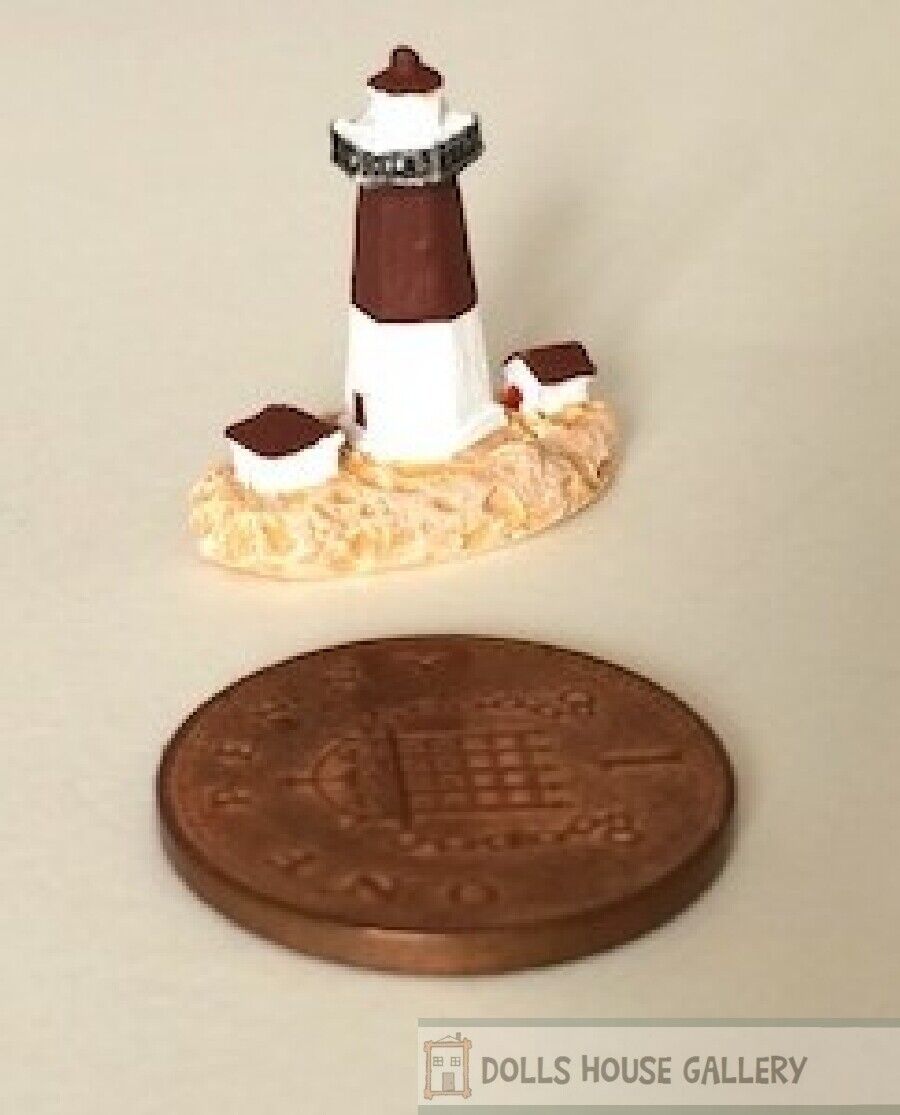 Tiny Lighthouse Design 3, Doll House Miniatures Ornament 1,12 Scale