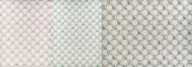 3 Sheet of Beatrix Wallpaper Dolls House, Miniature, Decorating Doll House