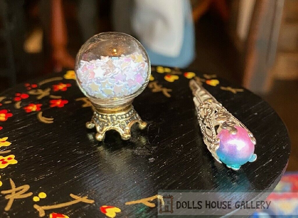 Ball & Torch, Dolls House Miniature Halloween, Handmade