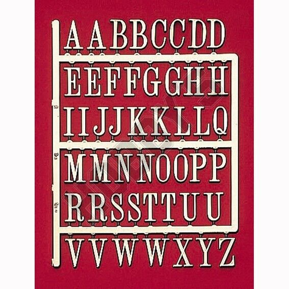 3D Adhesive Backed Gold Letters 13mm Ideal For Dolls House Miniature Card Making