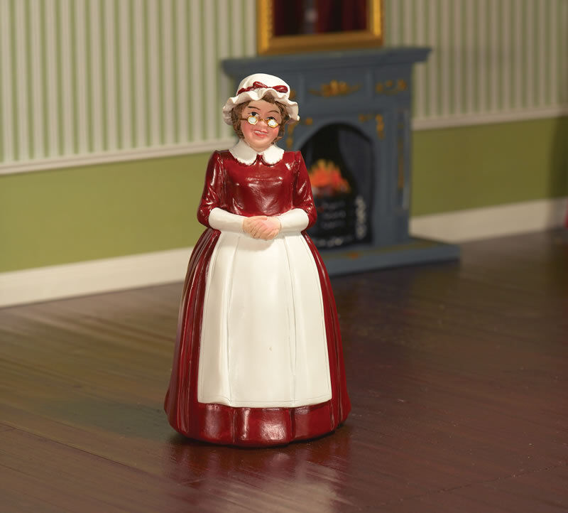 Mrs Santa Claus , Dolls House Miniature Xmas Time Christmas Hols