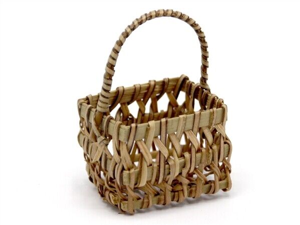 2 Cross Pattern Basket, Dolls House Miniature
