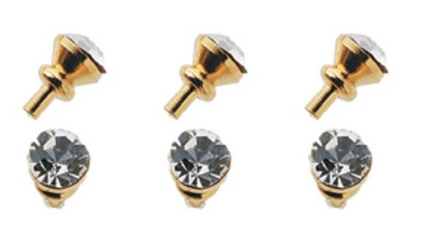 Six Crystal Door Knobs, Dolls House Miniatures, DIY, Building.
