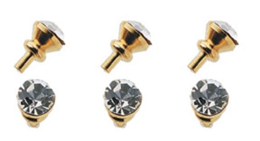 Six Crystal Door Knobs, Dolls House Miniatures, DIY, Building.