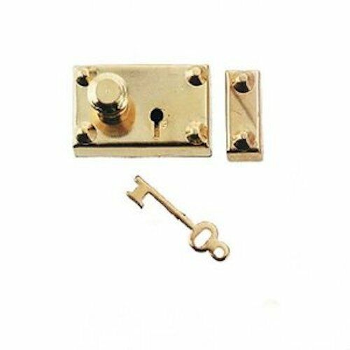 Dolls House Box Lock Set & Key, Doll House Miniature, Door Accessory DIY