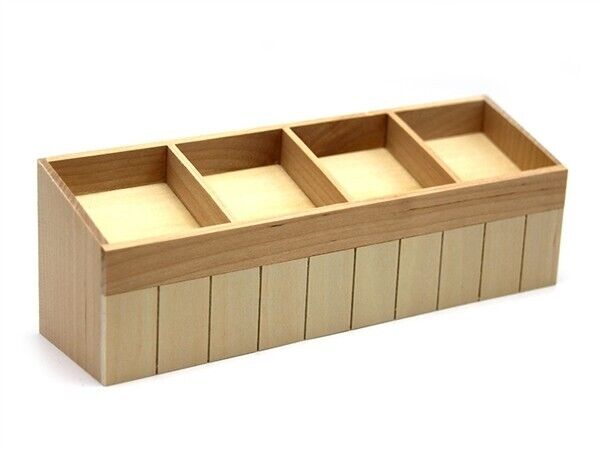 Bare Wood Shop Display Unit, Dolls House Miniature Market Shop Stall Accessory