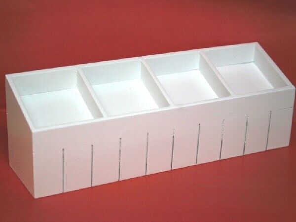 White Shop Display Unit, Dolls House Miniature Market Shop Stall Accessory