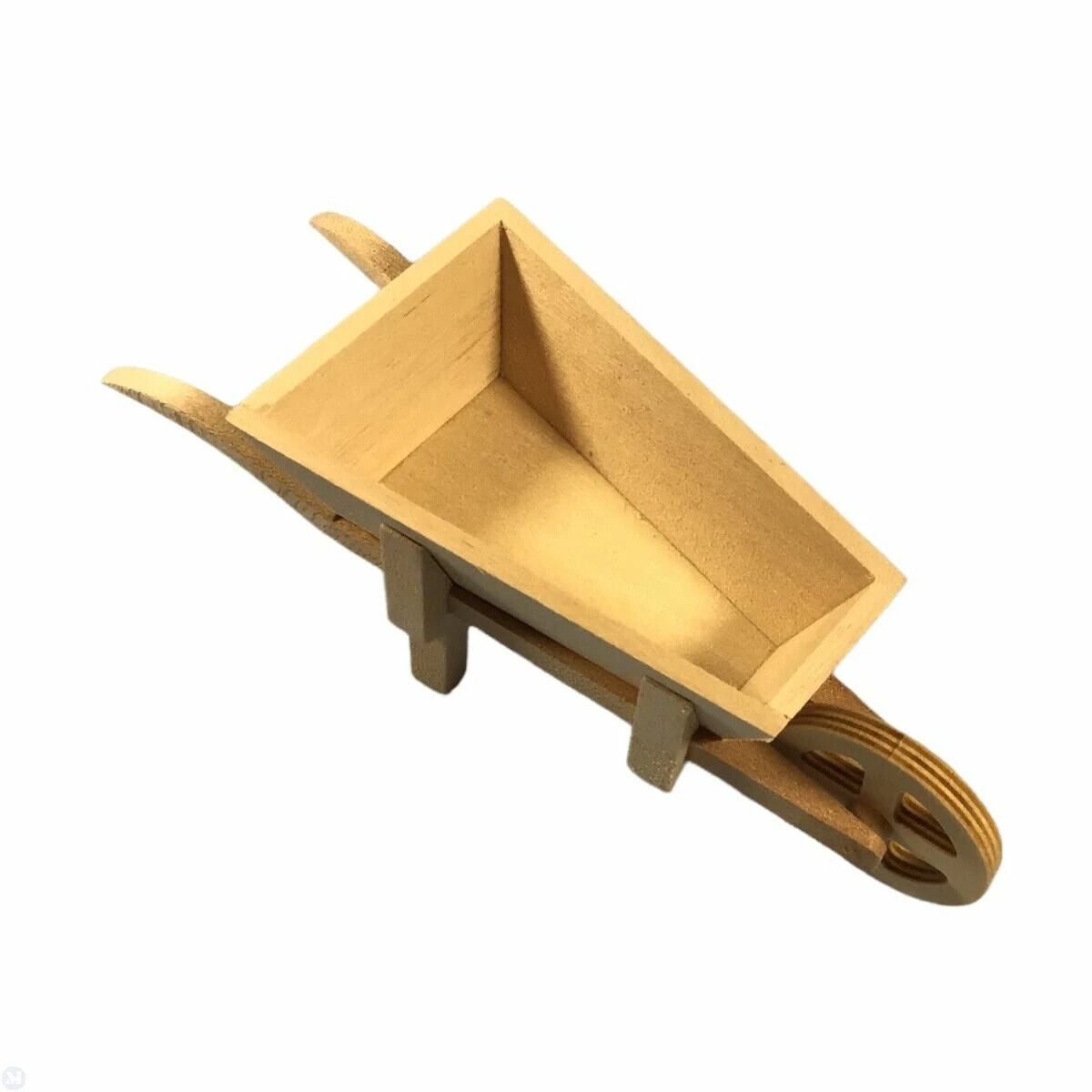 Barewood Wheelbarrow, Dolls House Miniature Outdoor Accessory 1.12 Scale, Garden